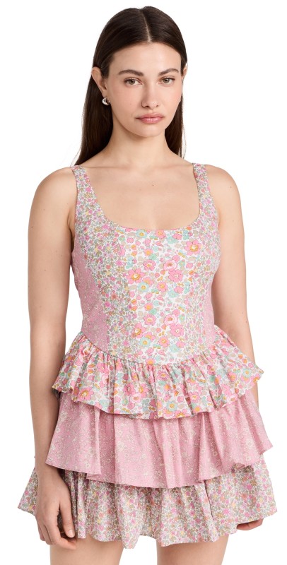 LoveShackFancy Ganetta Dress Painted Buds
