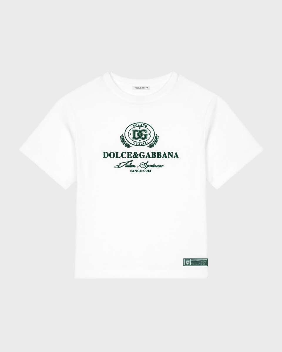 Boy's Oval Logo-Print T-Shirt, Size 4-