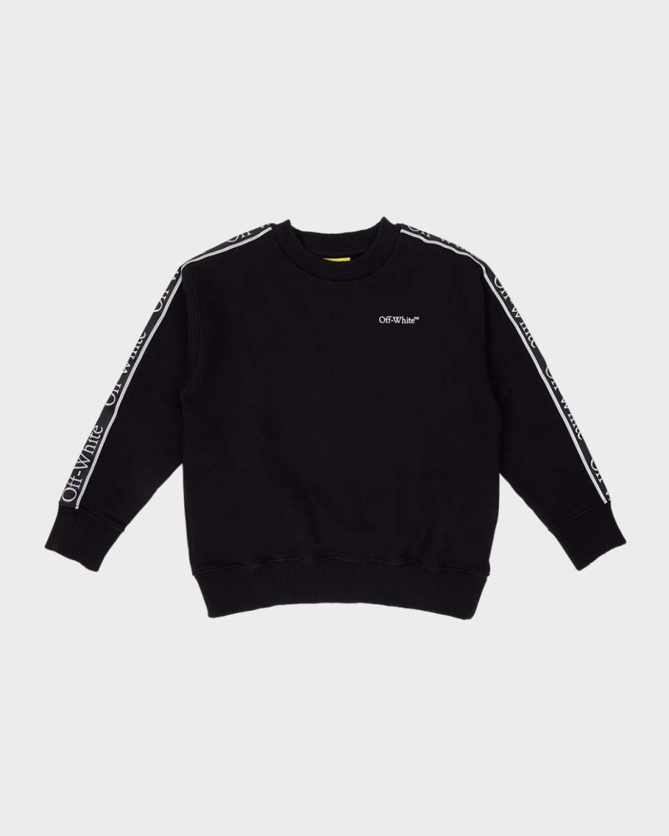 Boy's Logo Tape Sweatshirt, Size