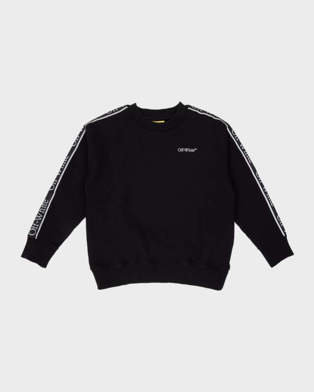 Boy's Logo Tape Sweatshirt, Size