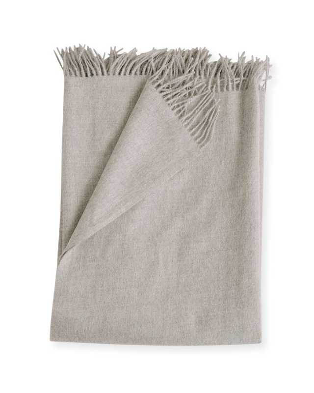 Alpaca Throw, Fog