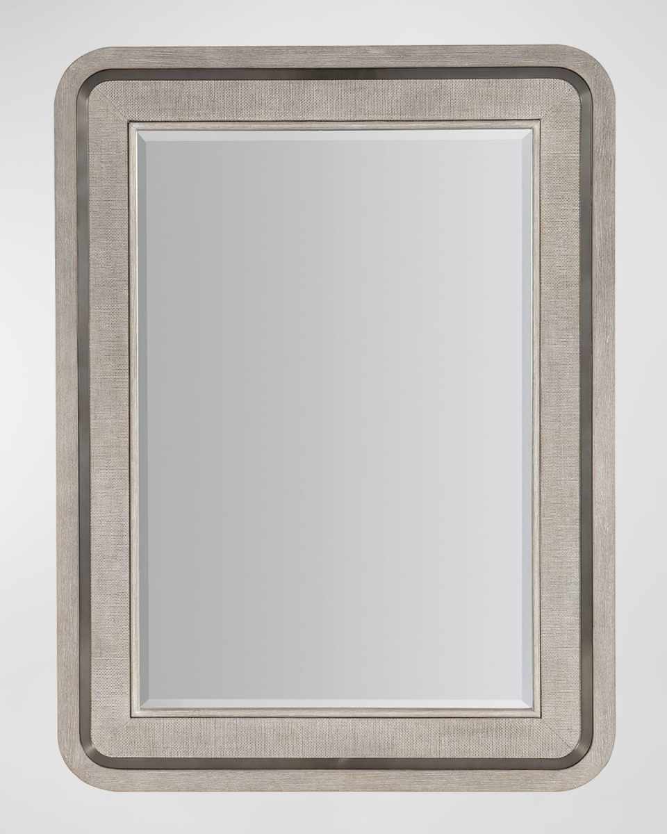 Modern Mood Raffia 48" Landscape Wall Mirror
