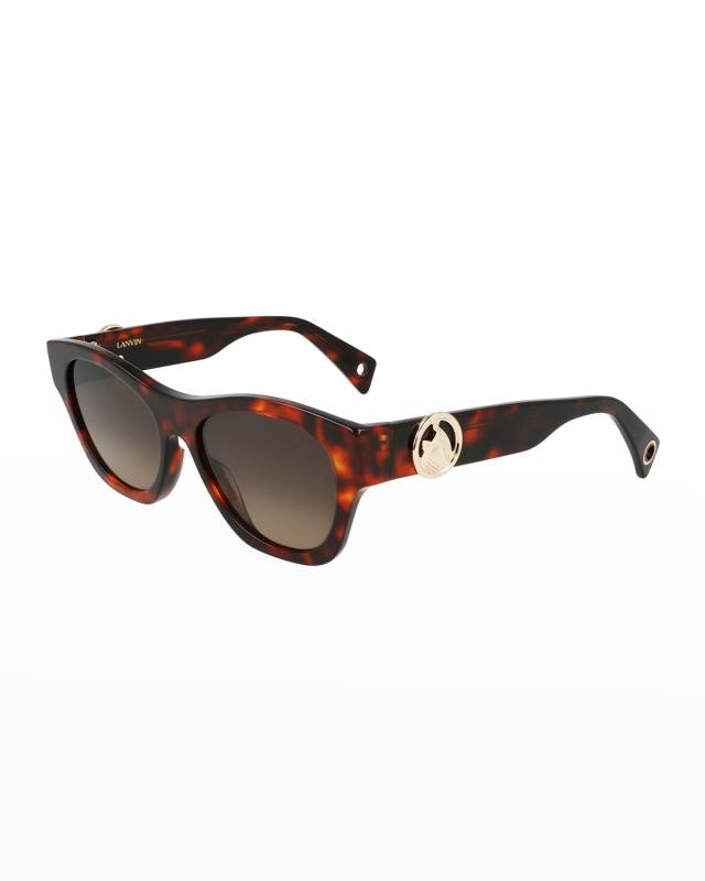 Mother & Child Logo Rectangle Acetate Sunglasses