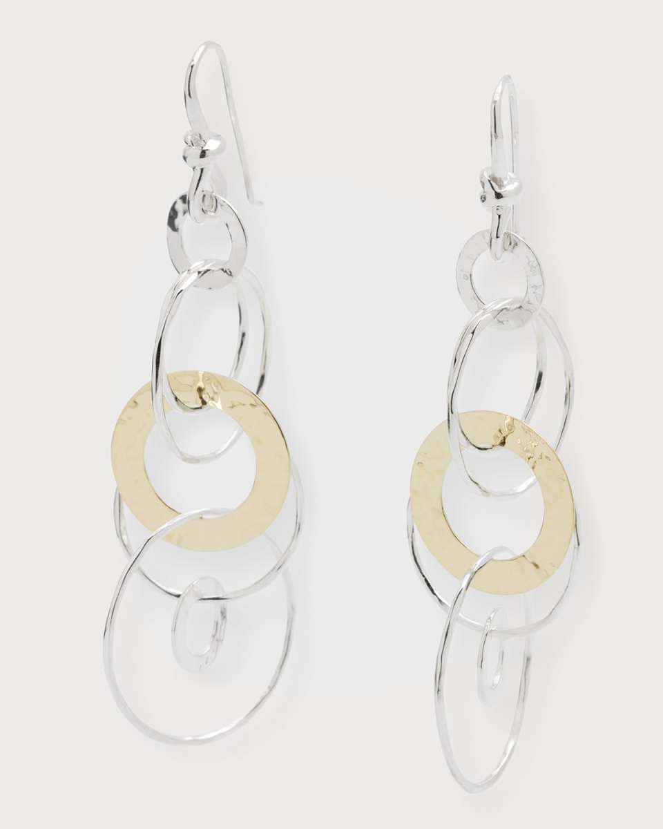 Hammered Jet Set Earrings in Chimera