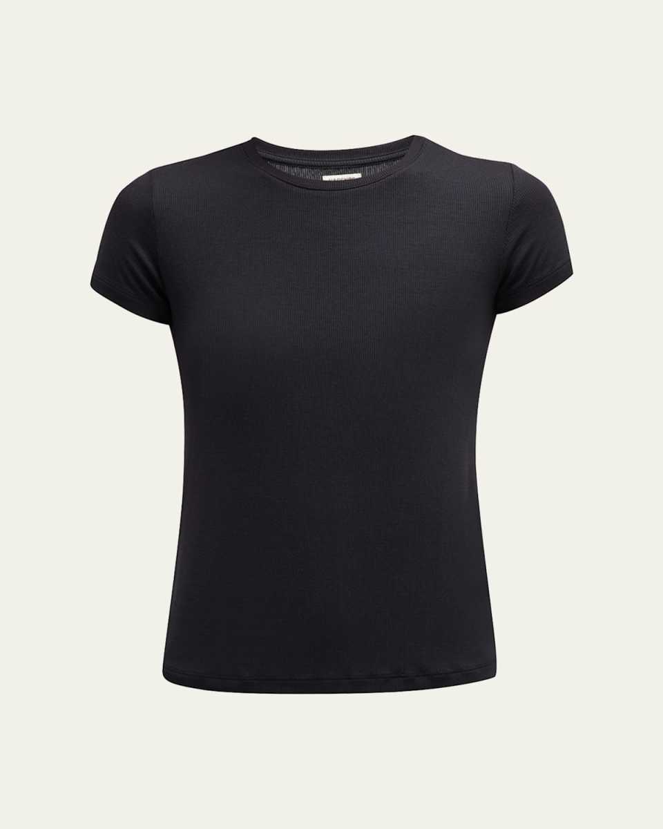 Ressi Ribbed Short-Sleeve Tee
