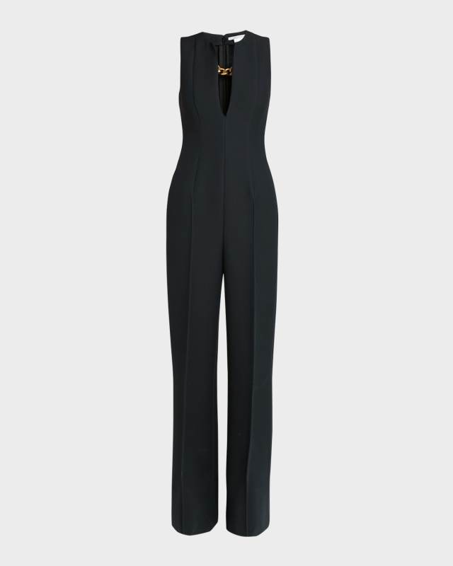 Tailored Jumpsuit with Chain Detail