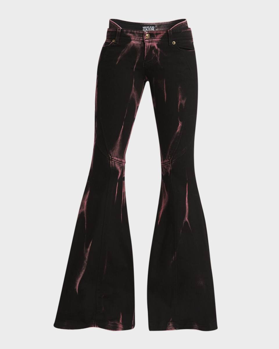 Low-Rise Flare Jeans