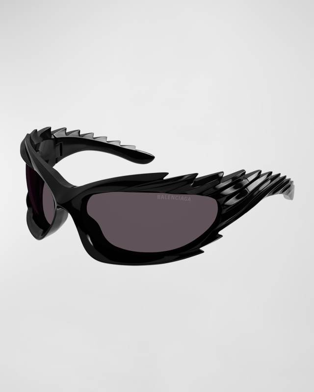 Wrap Injection Plastic Cat-Eye Sunglasses
