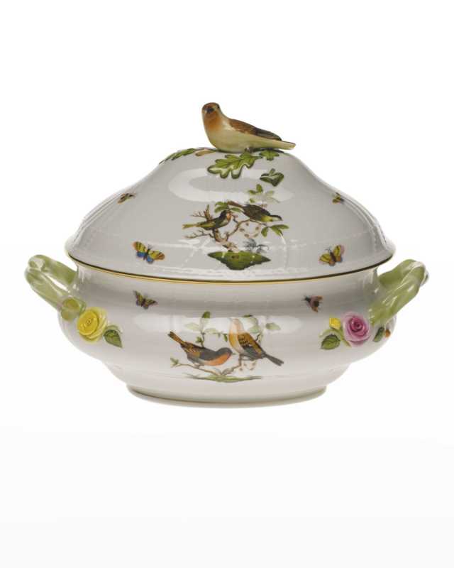 Rothschild Bird Green Tureen Motif 05