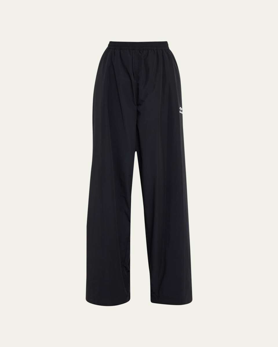 Wide-Leg Tracksuit Pants