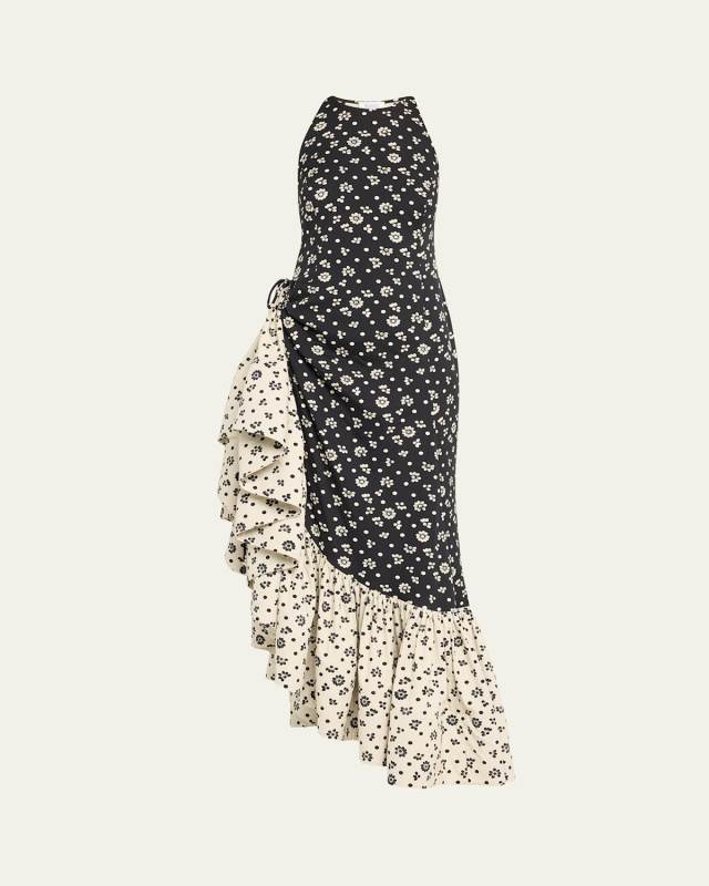 Whoopsy Daisy Two-Tone Floral Dress