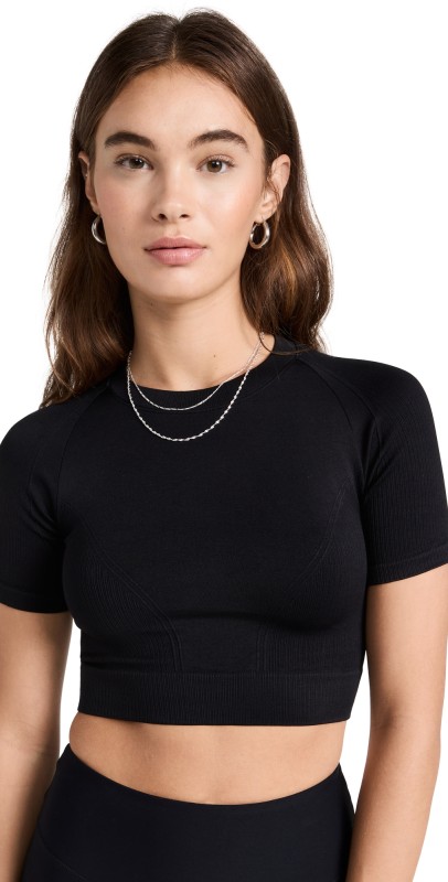 ALALA Barre Sleeveless Tee Black