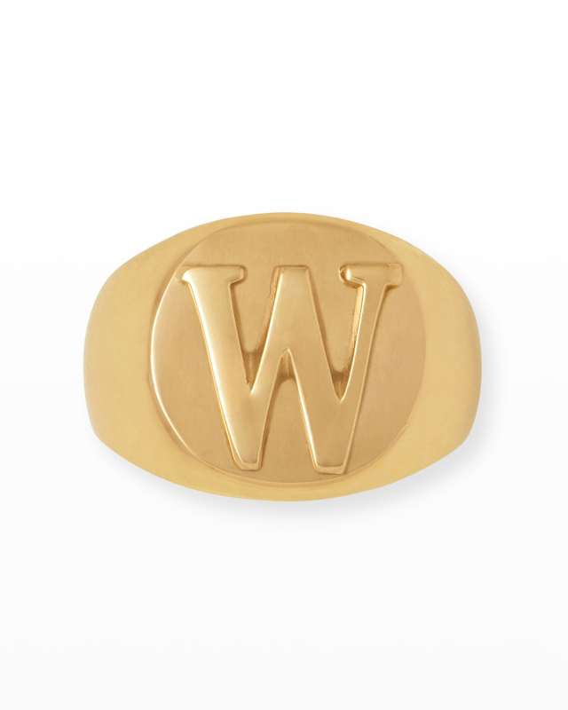 Clark Napkin Ring, Letter