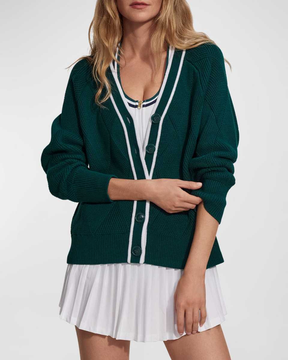 Dorset Relaxed Diamond Knit Cardigan