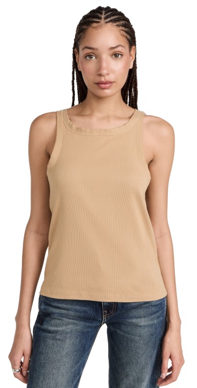 Nili Lotan Jennifer Rib Tank Blonde