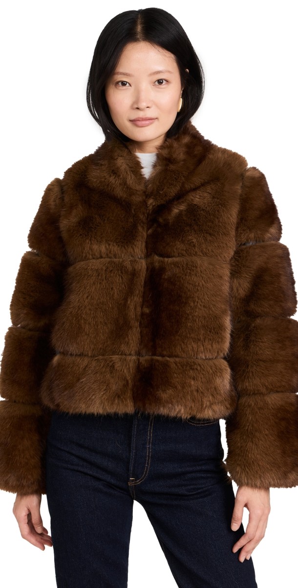 Apparis Sai Short Coat Mink