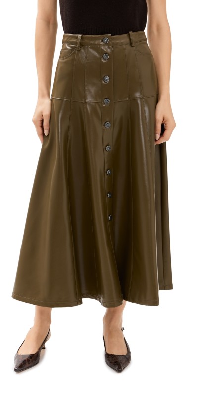 Cinq à Sept Veena Skirt Dark Olive