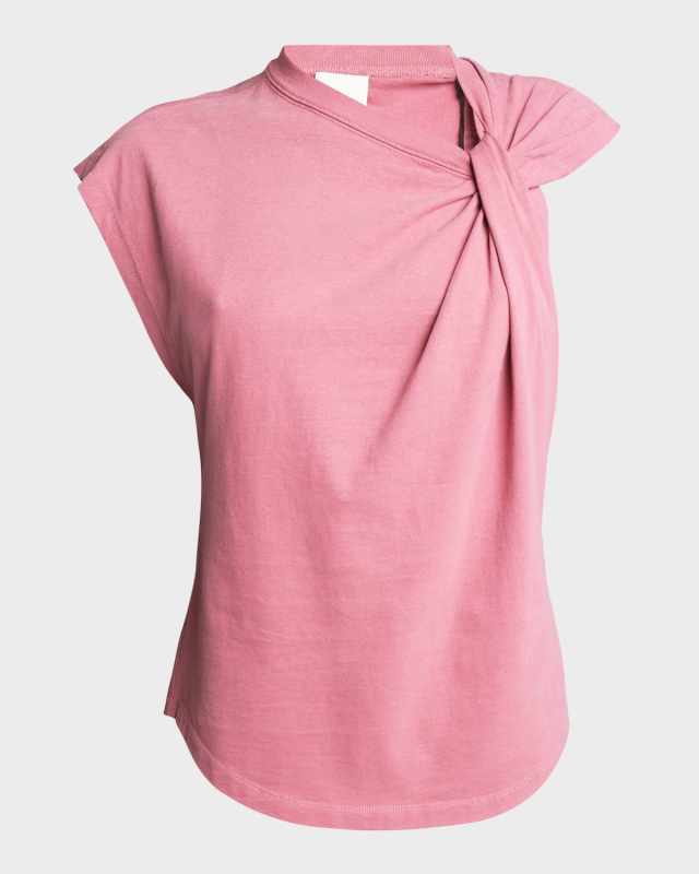 Nayda Twisted Cap-Sleeve T-Shirt