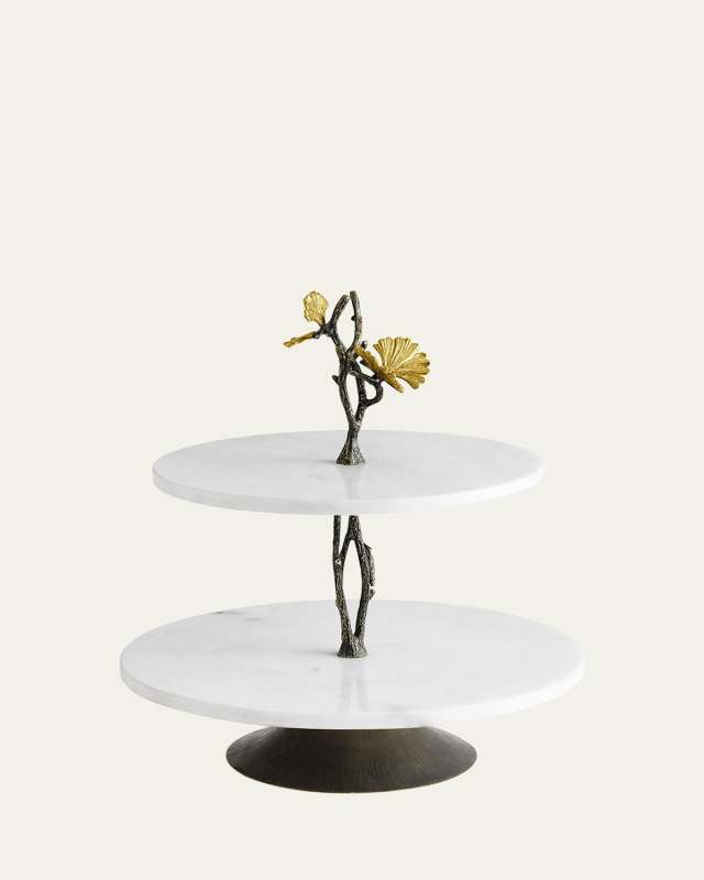 Butterfly Ginkgo Etagere Under counter