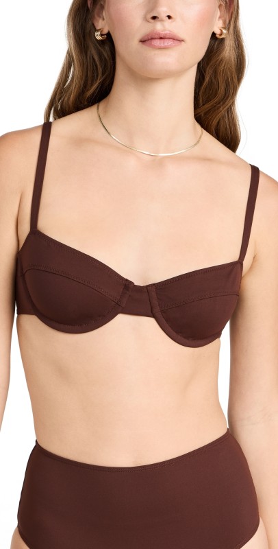 A. L.C. Dylan Bikini Top Carob