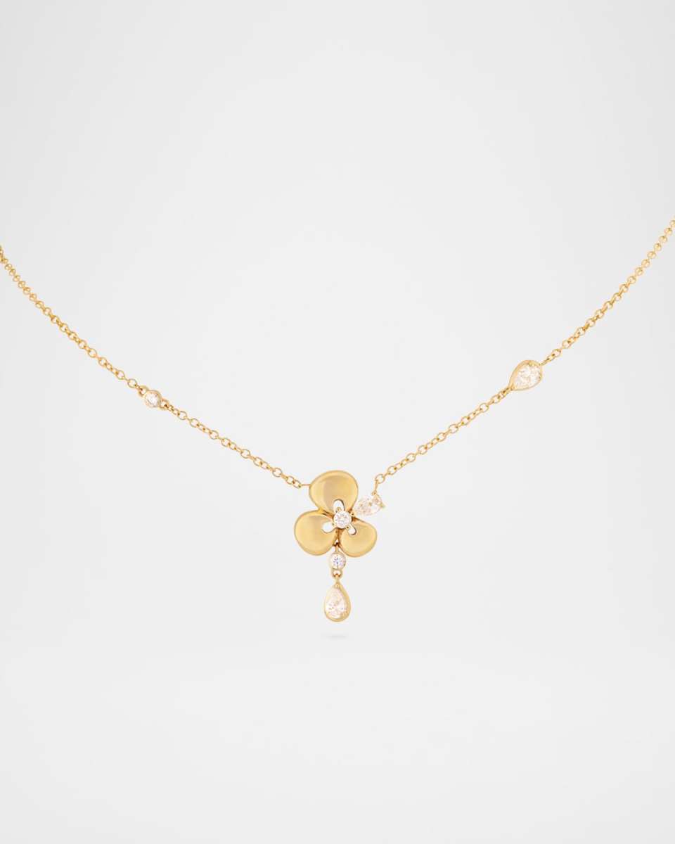 Ischia 18K Yellow Gold Pendant Necklace with Diamonds