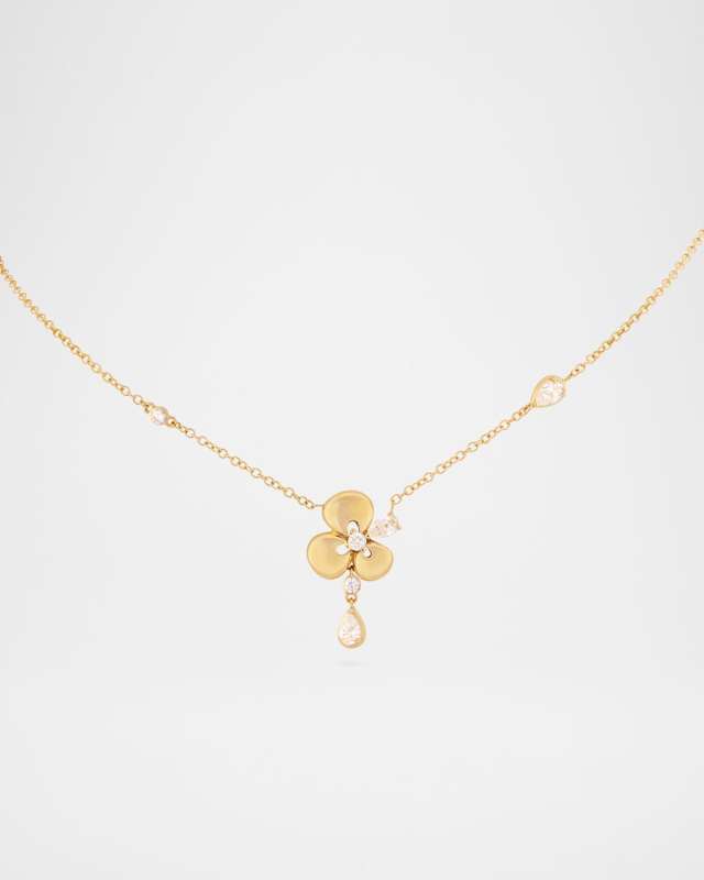 Ischia 18K Yellow Gold Pendant Necklace with Diamonds