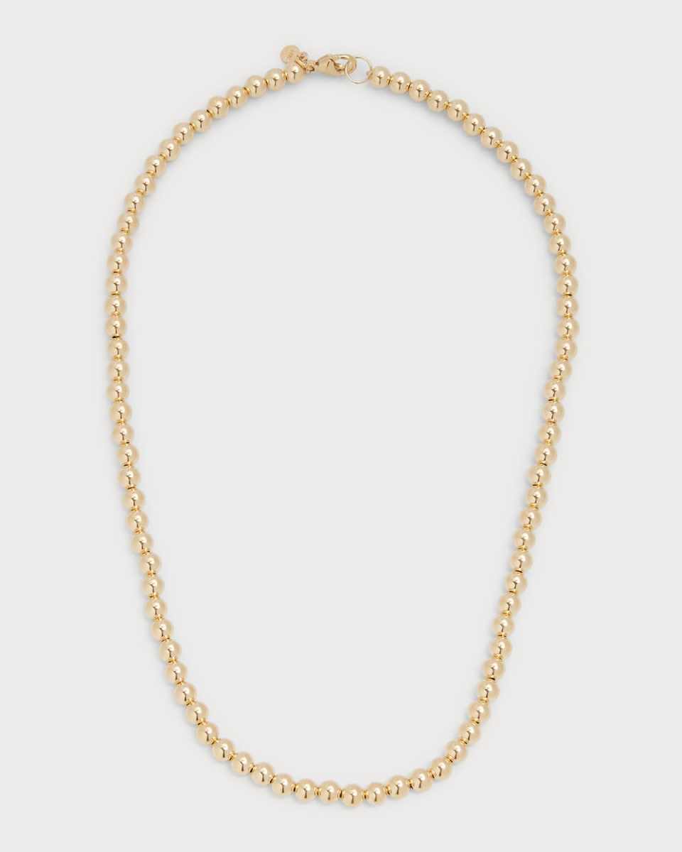 14k Gold 5mm Bead Necklace