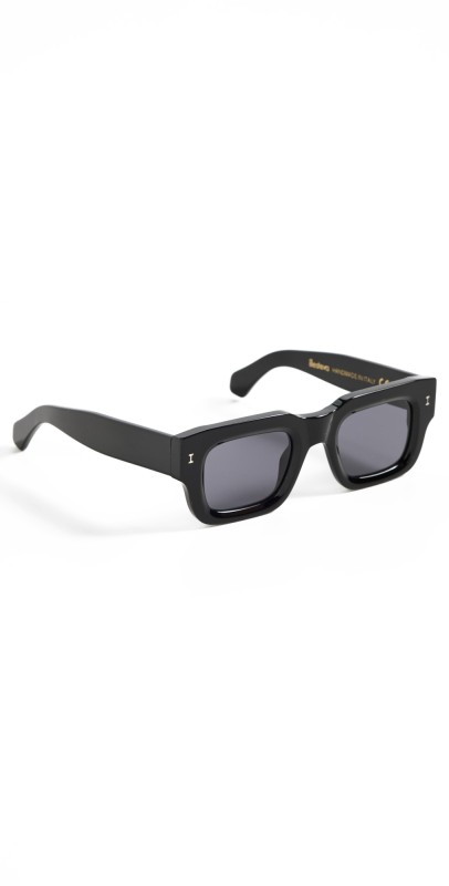 Illesteva Lewis Black Sunglasses with Grey Flat Lenses Black w/ Grey Flat Lenses