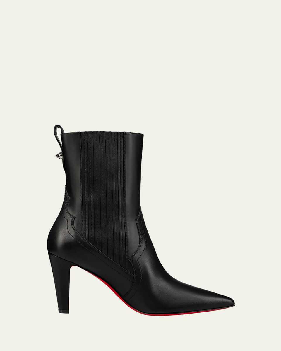 Leather Chelsea Red Sole Booties