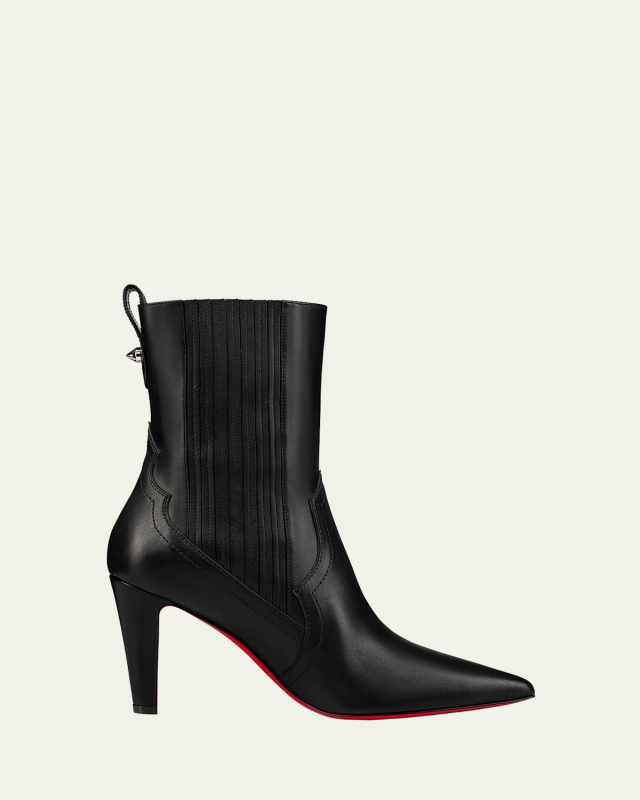 Leather Chelsea Red Sole Booties