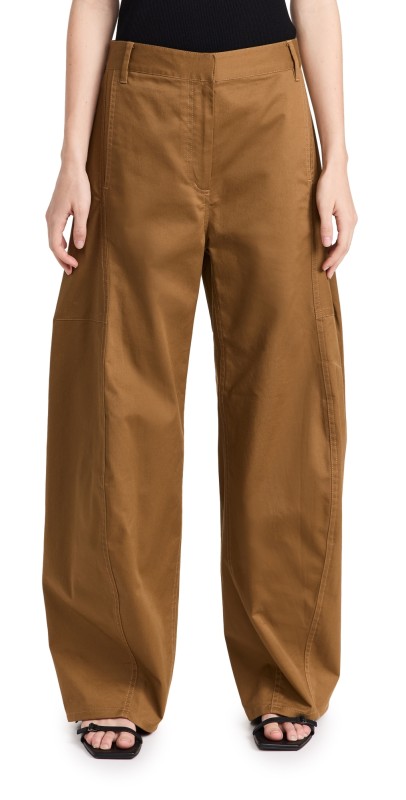 Tibi Chino Sid Pants Caramel