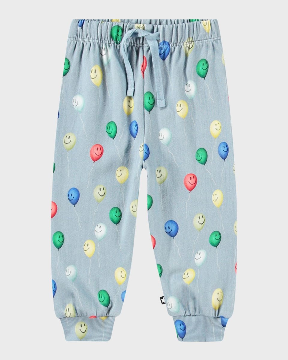 Boy's Simeon Balloon-Print Joggers, Size 3M-