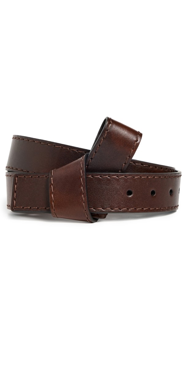 Acne Studios Knot Belt Dark Brown