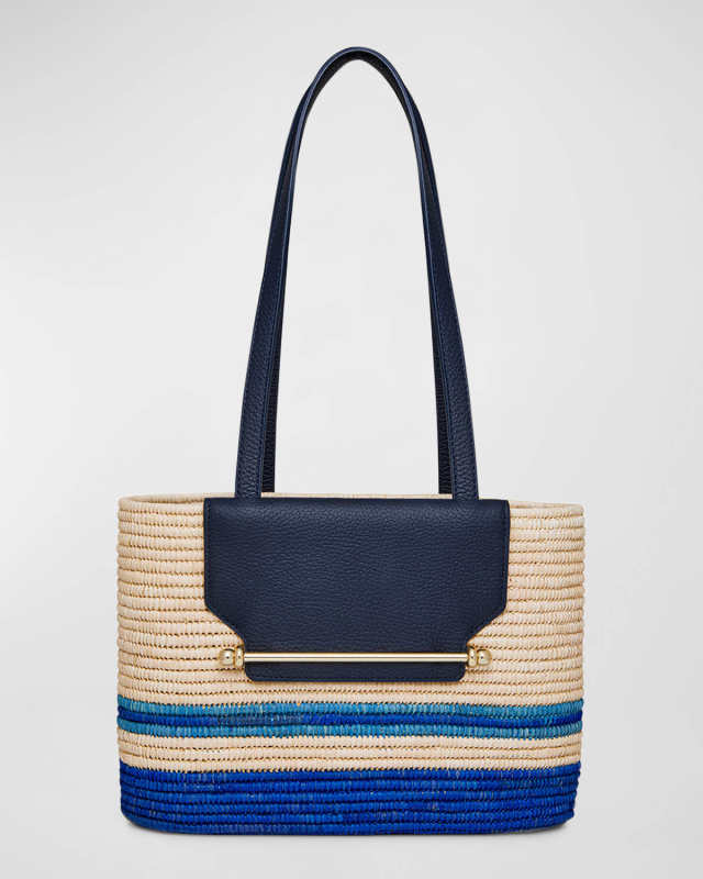 The Striped Basket Tote Bag