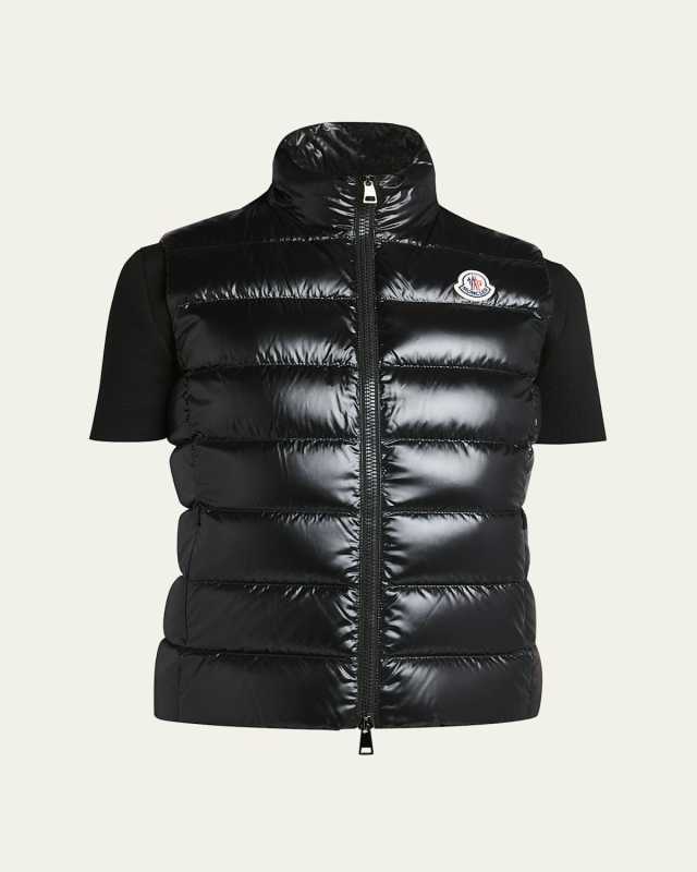 Ghany Shiny Quilted Puffer Vest
