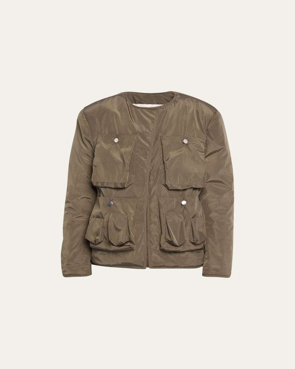 Nylon Pocket Bomber Jacket