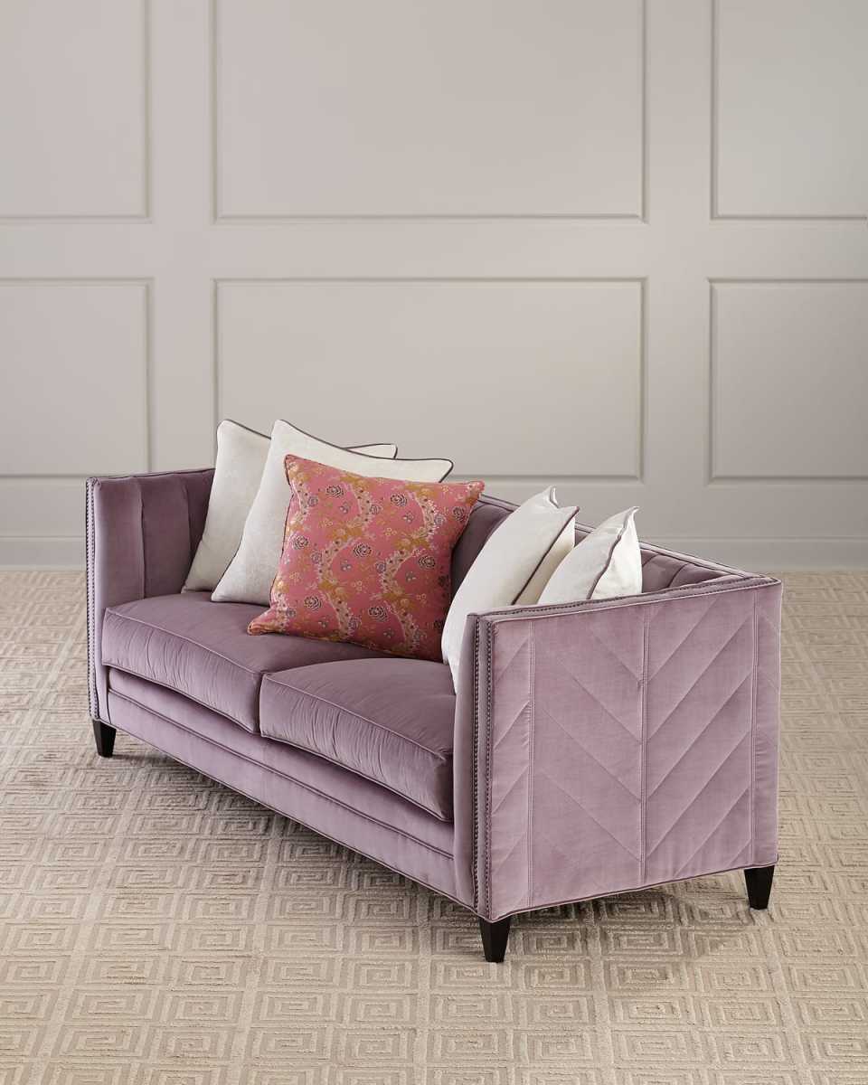 Zoey Channel Tufted Sofa, 85