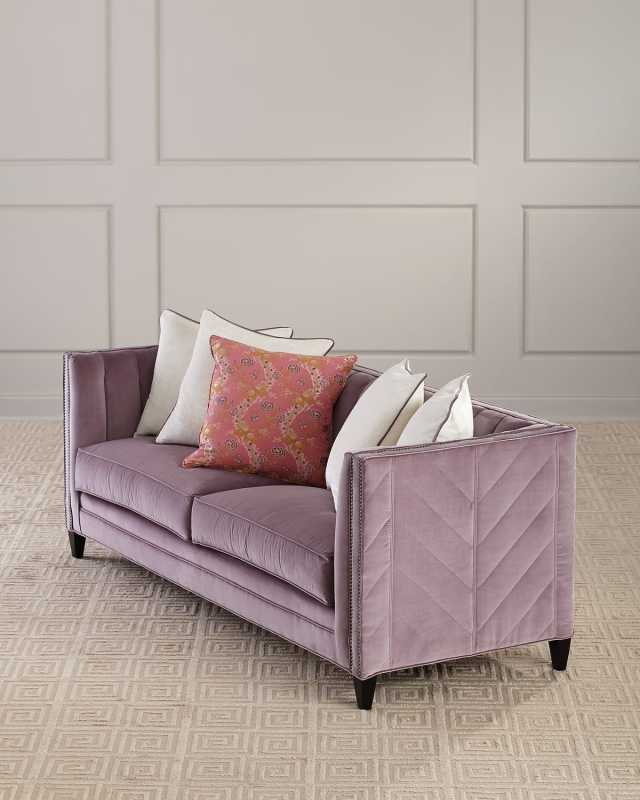 Zoey Channel Tufted Sofa, 85