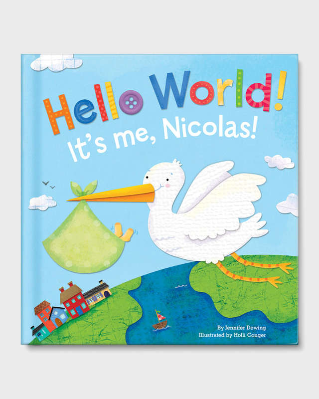 "Hello World" Book by Jennifer Dewing, Personalized