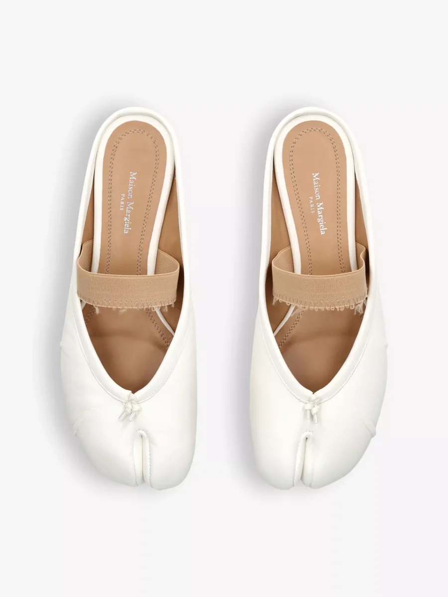 Maison Margiela Tabi leather ballerina mules