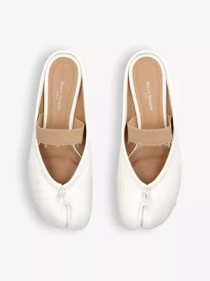 Maison Margiela Tabi leather ballerina mules