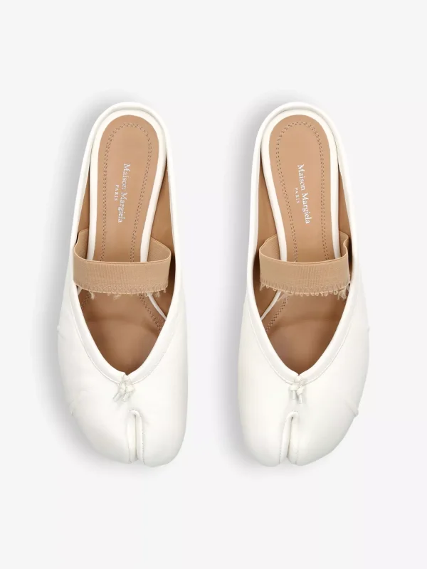 Maison Margiela Tabi leather ballerina mules