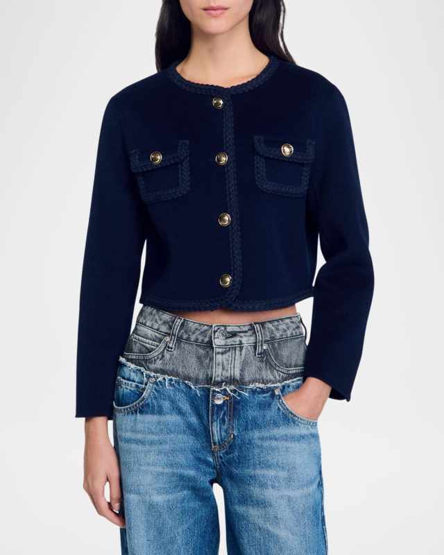 Lavande Double-Sided Wool Blazer