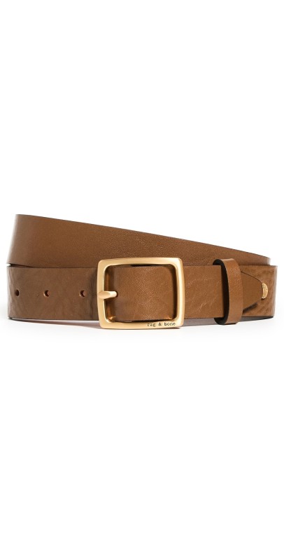 rag & bone Boyfriend Belt Chestnut