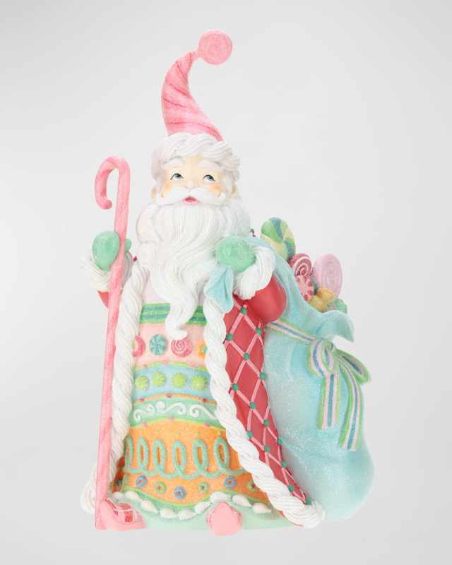 Hand-Painted Candied Santa Figure