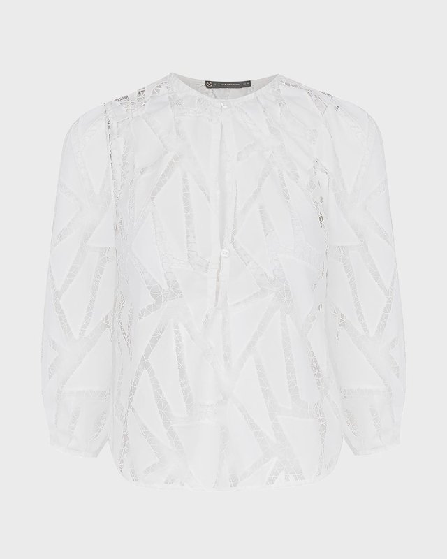 Julieta Geometric Embroidered Blouse