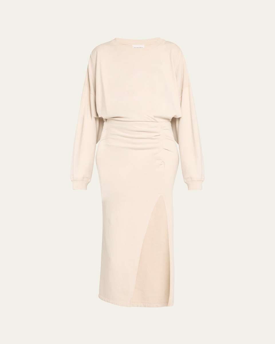 Salomon Knit Long-Sleeve Midi Dress