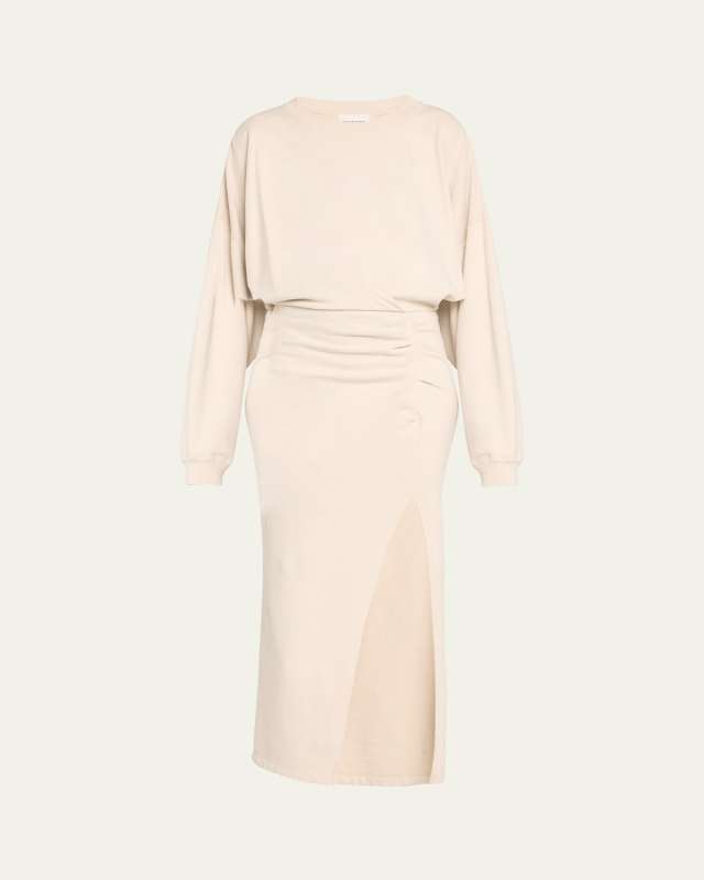Salomon Knit Long-Sleeve Midi Dress