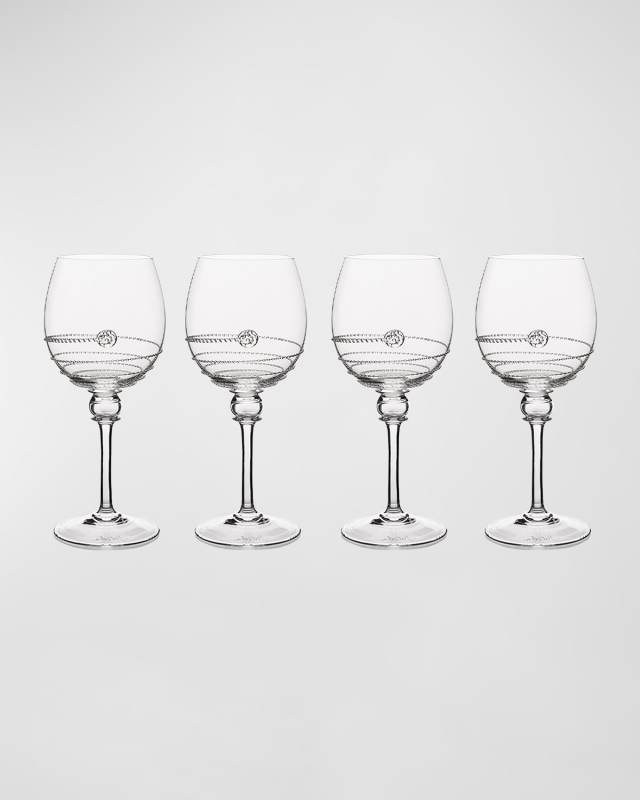 Amalia White Wine Glasses, Set of 4