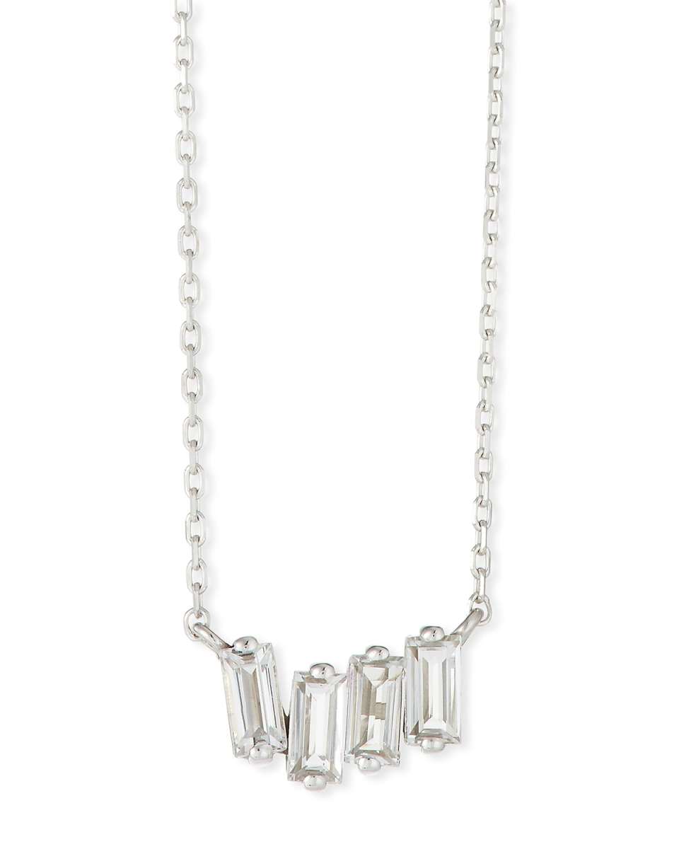 14k White Gold Amalfi Fireworks Necklace, Topaz/Iolite